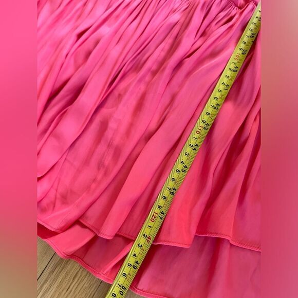 RAMY BROOK SIZE L Annette Halter Midi Dress In Punch PINK eyelet embroidered - Picture 11 of 11